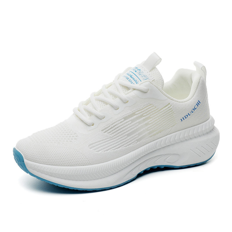Picture of Women's Shoes, Casual Shoes, White Shoes, Foreign Trade Fly-Knit Running Shoes, Fashionable Spring New Breathable Casual Sports Shoes for Women