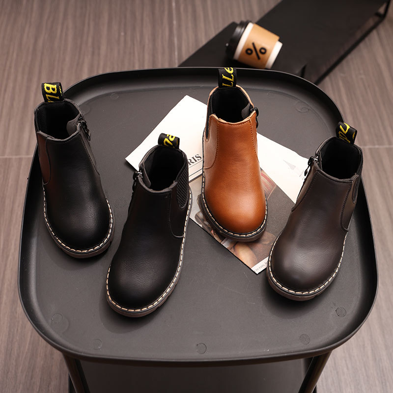 Children's Autum Boots, Girls' Casual Boots, 3-12 Years Old, Simple Boots for Middle-Aged Kidsren, Drop Shipping