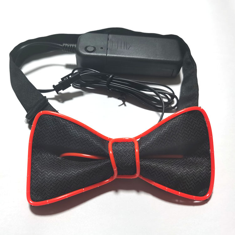 Picture of Led Luminous Bow Tie El Cold Light Bow Tie Prom Party Luminous Tie Performance Atmosphere Decoration Glitter Bow