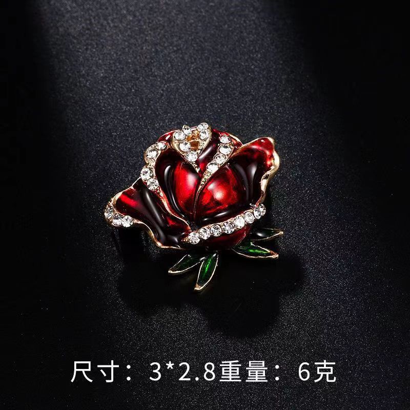 Picture of Camellia women's fashion anti-light pin brooch brooch high-end exquisite accessories design fashion jewelry