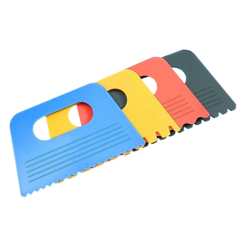 Plastic DIY graffiti pigment scraper children's creative painting tools scraper tooth shape art supplies scraper wholesale