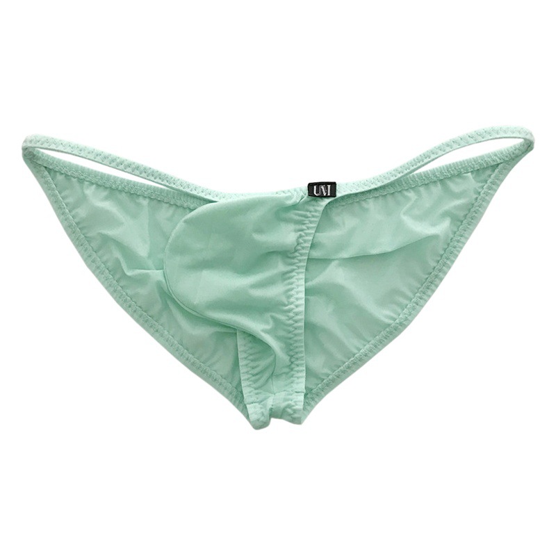 [Factory] briefs men's low waist thin ice silk translucent underwear 3029