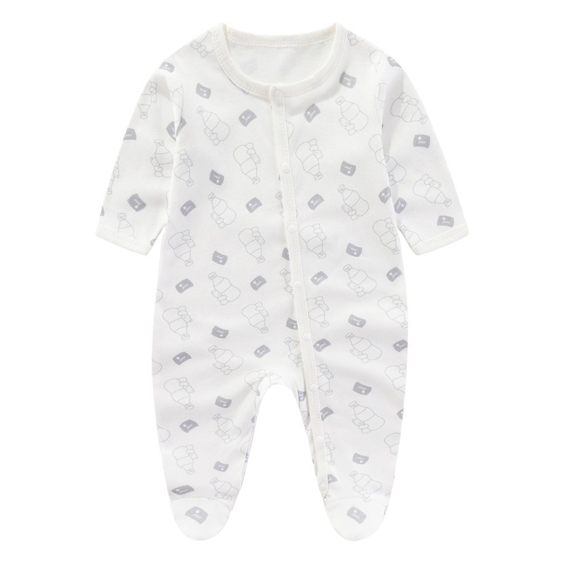 Picture of Baby's jumpsuit cotton newborn clothes spring and autumn and summer children's climbing clothes for newborn babies ha clothes class a monk clothes