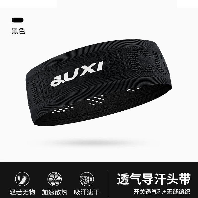 Picture of New Sports Headband for Men and Women Outdoor Running Basketball Fitness Yoga Sweat-Wicking Breathable High-Elastic Hairband Anti-Sweat Band