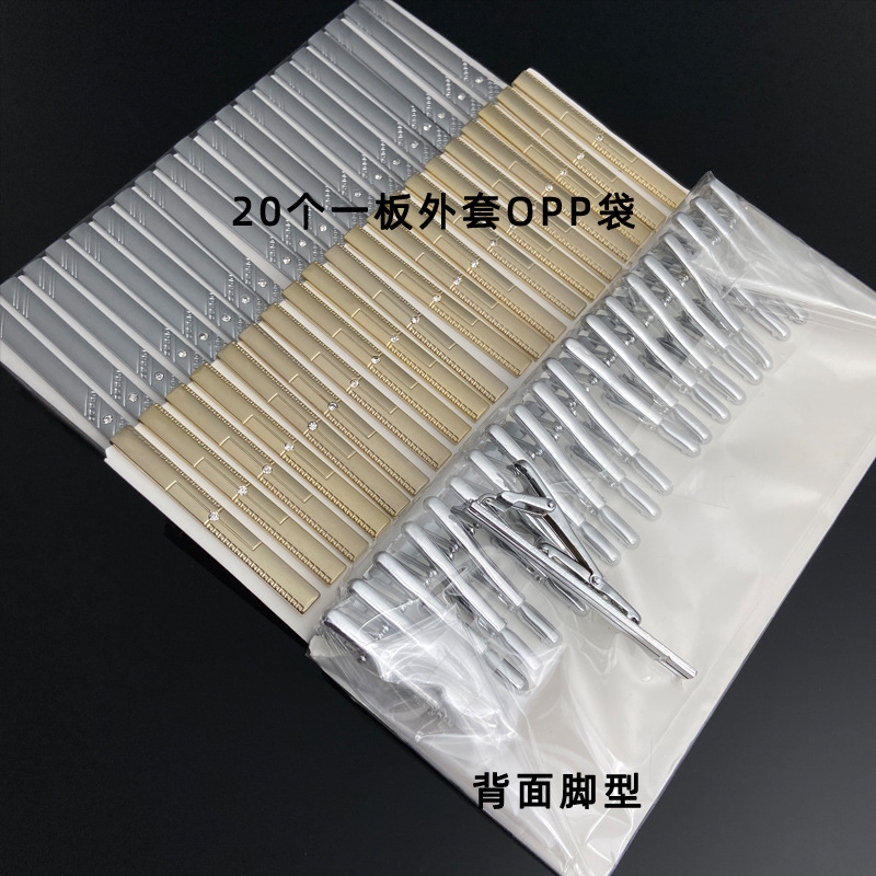 Picture of Men's Tie Clip Manufacturer Direct Sales Yiwu Cross-Border Business Metal Tie Clip Tieclips Bow Tie Business Style