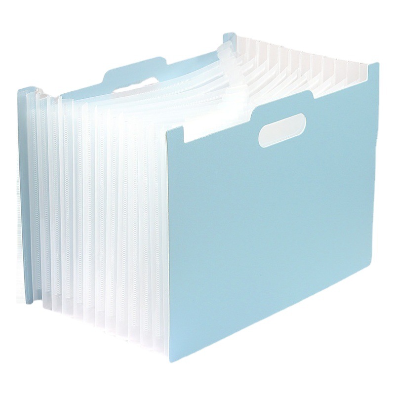 Desktop Vertical Folder Oblique Organ Bag Multi-layer Retractable Organ Storage Bag Student Test Paper Storage
