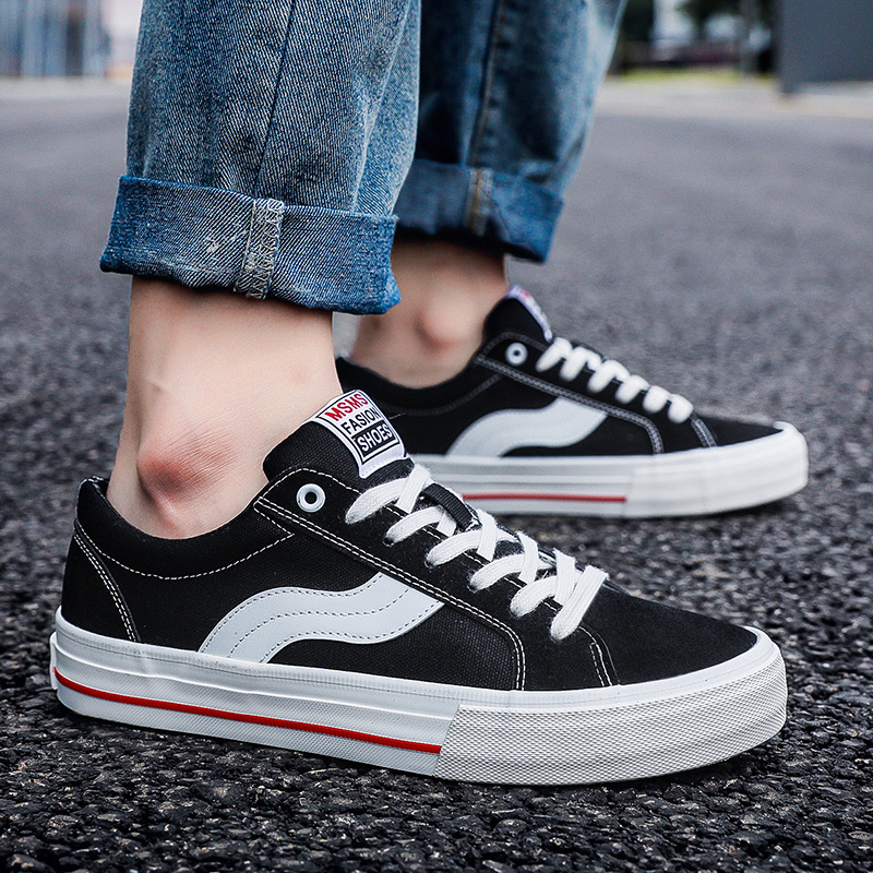 Autumn Men's Shoes, Couple's Board Shoes, New Breathable Canvas Shoes, Men's Trendy Casual Shoes, Men's Sports Skateboard Shoes Wholesale