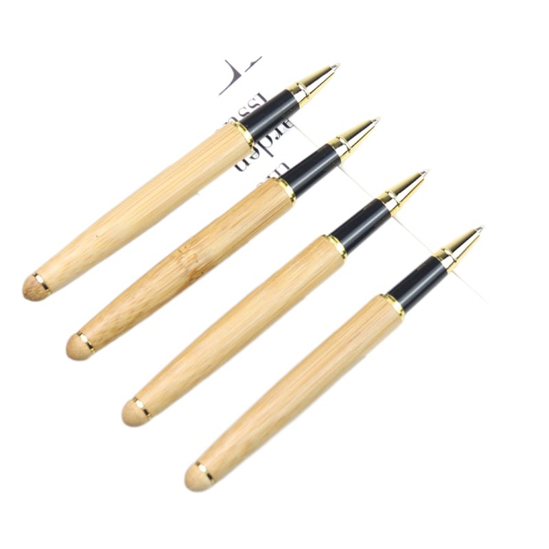 Direct wholesale business natural bamboo pen bamboo ball pen bamboo ball pen gift pen can be lettering