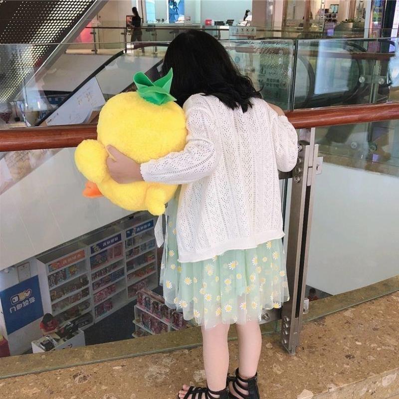 Picture of 2025 Girls' Long-sleeved Ice Silk Thin Top Baby's Cardigan Children's Spring and Autumn Long-sleeved Coat Sunscreen Clothes