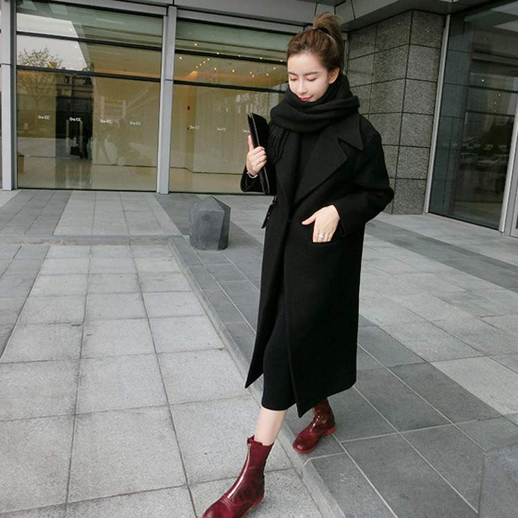 Picture of Foreign trade wholesale 2025 autumn and winter long woolen trench coat women's slim fit slimming knee coat coat clothes