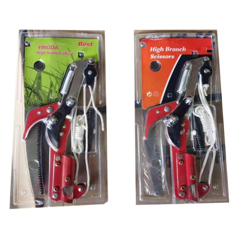 Garden Tools High Altitude Pruning Shears with Rope High Altitude Saw Branch Shears Pulley Labor-saving High Branch Saw Fruit Picking Shears High Branch Shears
