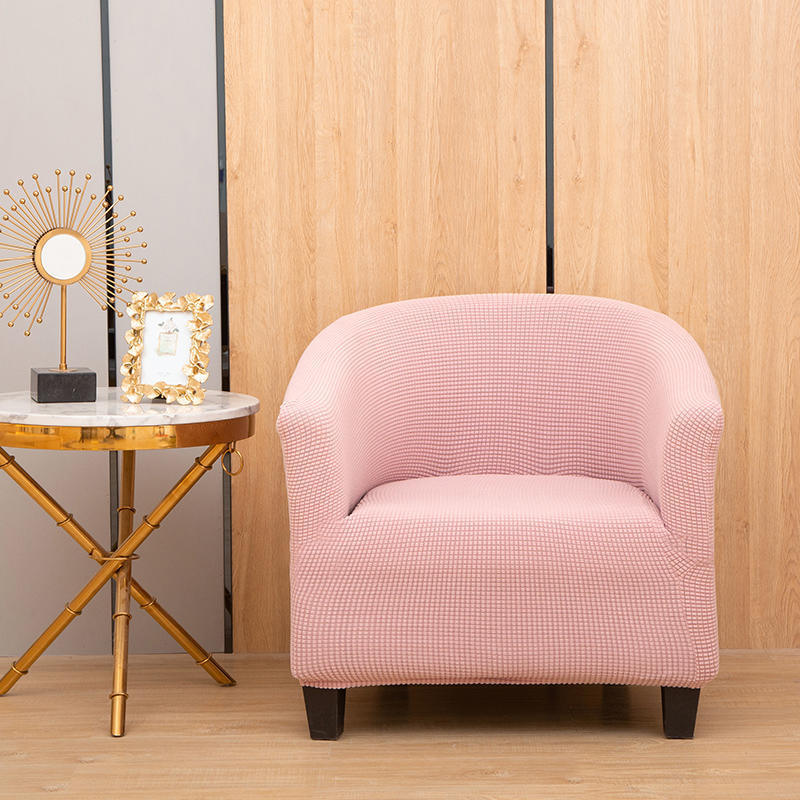 Corn fleece semicircle sofa chair cover thickened conjoined elastic dining chair cover anti-fouling stool cover chair cover