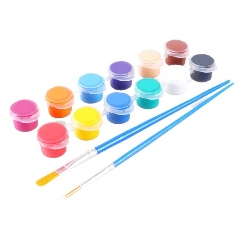 Stall painting watercolor acrylic pigment strip 3ml waterproof environmentally friendly Children diy coloring plaster doll pigment factory