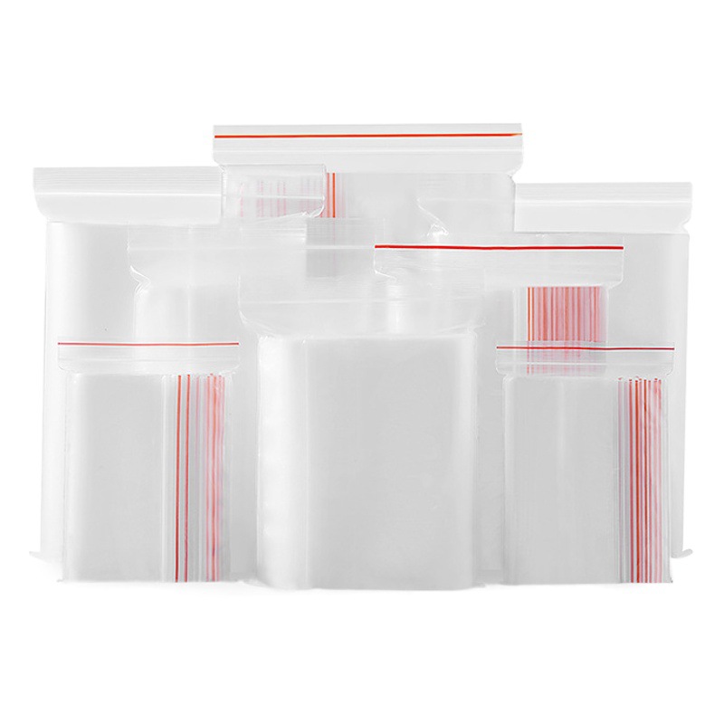 Spot wholesale special specifications pe plastic transparent compact bag plastic sealed bag sealed bag food self-sealing bag