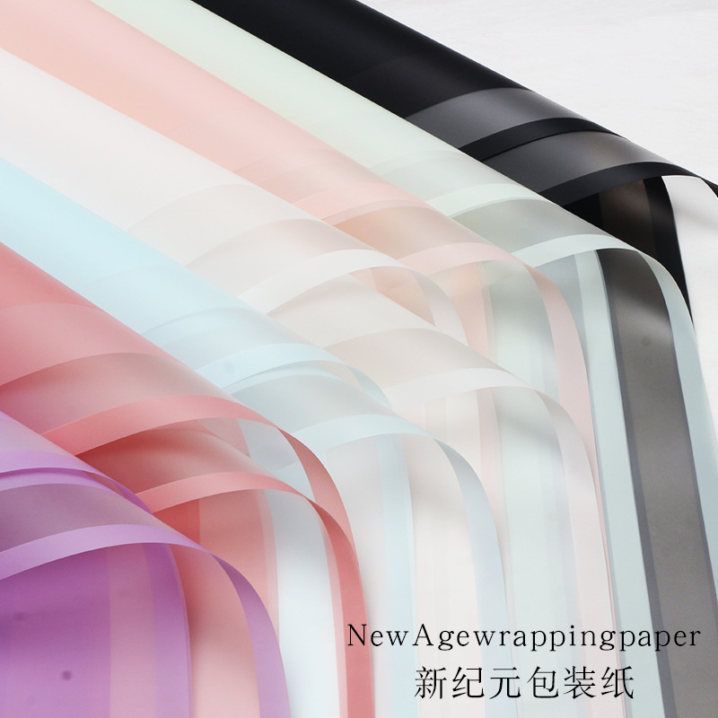 Huaxi New Era Border Waterproof Flower Wrapping Paper Matte Paper Bouquet Border Paper Floral Package Flower Materials Wholesale