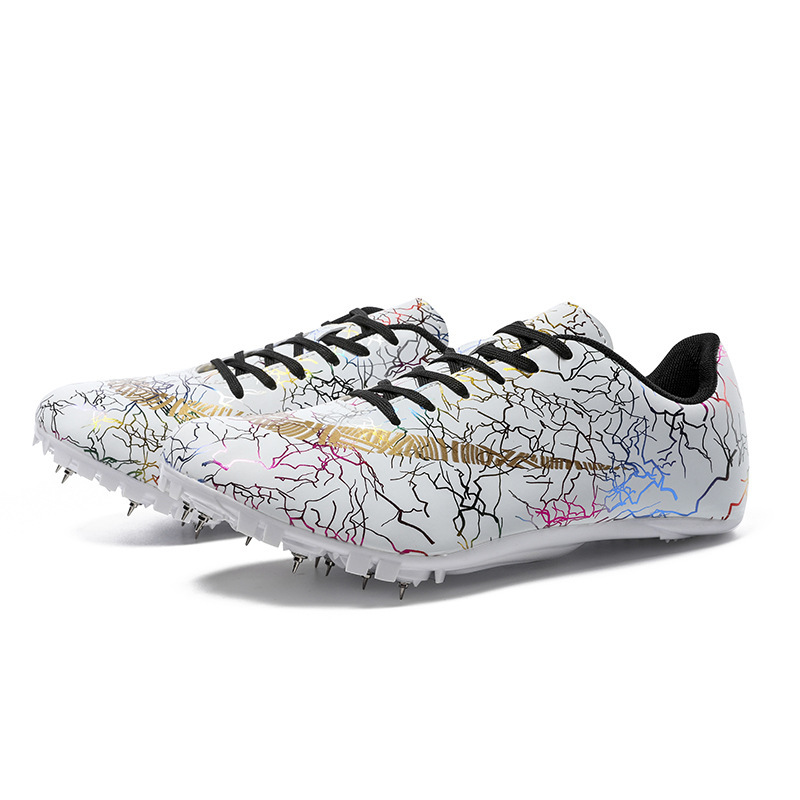23 Cross-border New 8-nail Mandarin Duck Nail Shoes Track and Field Dash Men's Nail Shoes Women's Sports Training Nail Shoes Track and Field Shoes