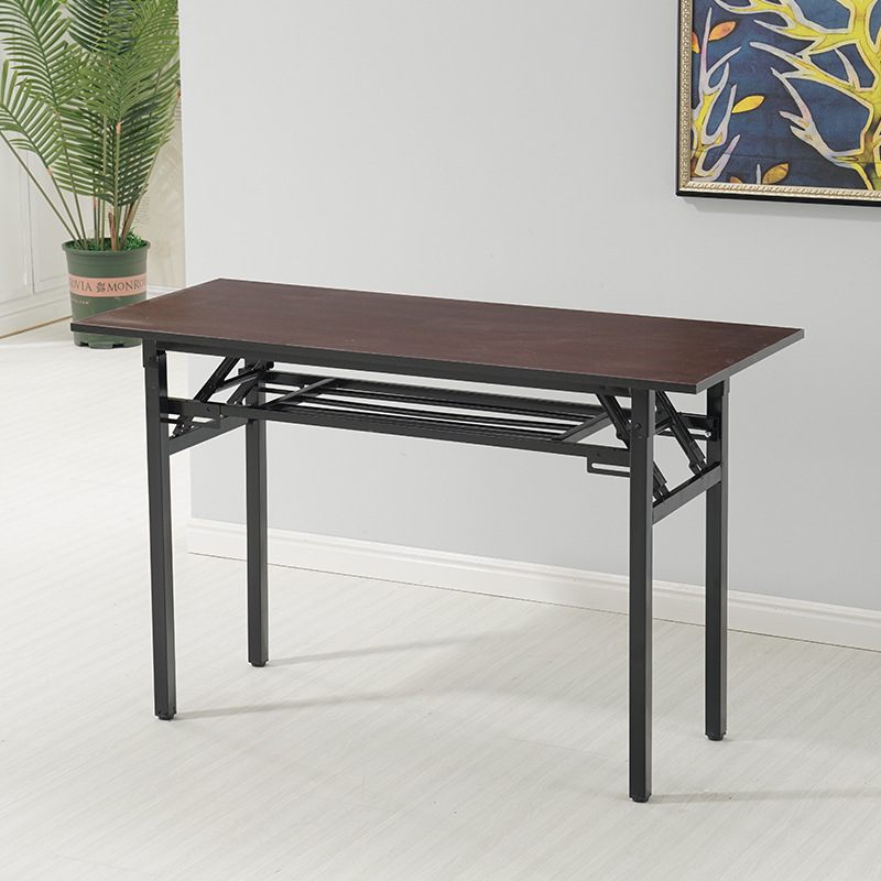 Picture of Factory straight hair simple folding table Office conference table long learning desk computer training table modern minimalist