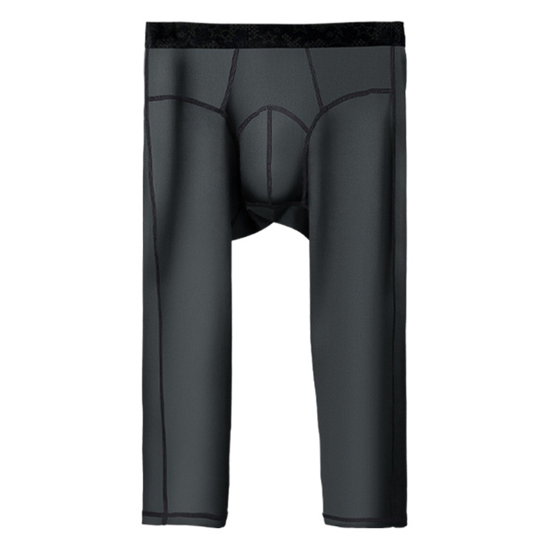 Autumn Trousers Men's Leggings Autumn and Winter Thin Tight-Fit and Fat Pants Plus Large Size Inner Wearing Warm Pants for Boys