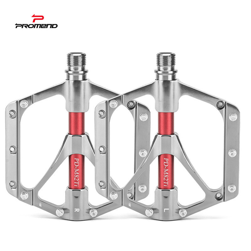 Promend mountain bike titanium alloy bearing pedal lightweight large tread Peilin riding pedal