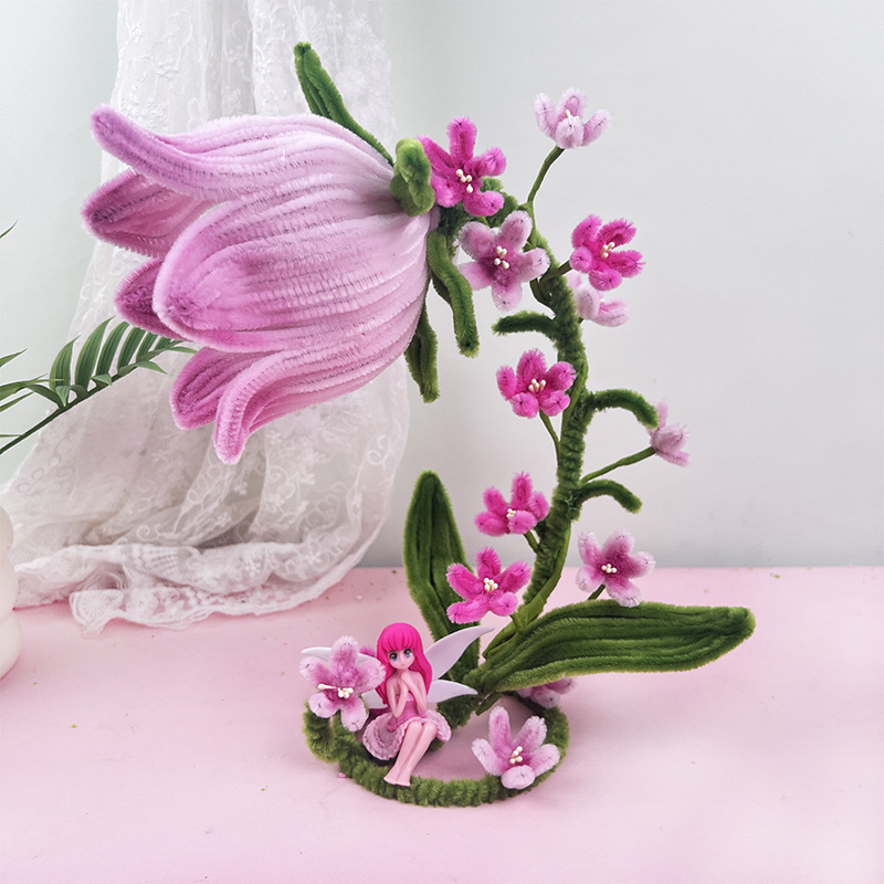 Picture of DIY Handmade Material Package Set Twist Stick Lily of the Valley Lantern Ornaments Night Light Girls Holiday Gift