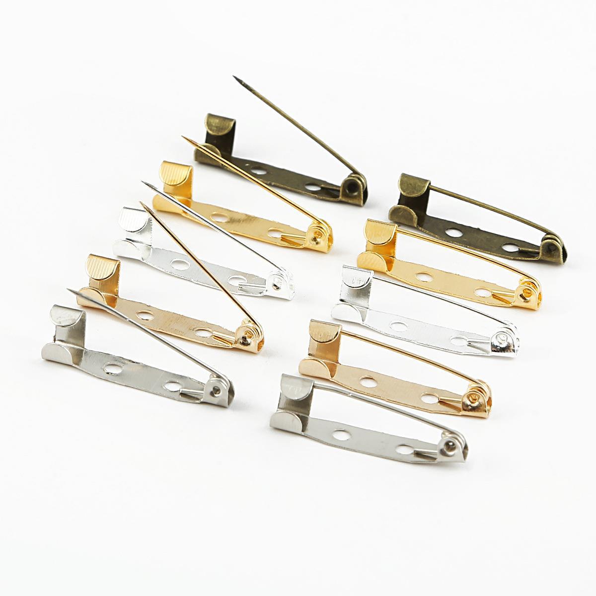 Cross-border Hot Sale High Quality Special Price Safety Badge Clothes Metal Simple Pin Brooch Handmade DIY Jewelry Accessories