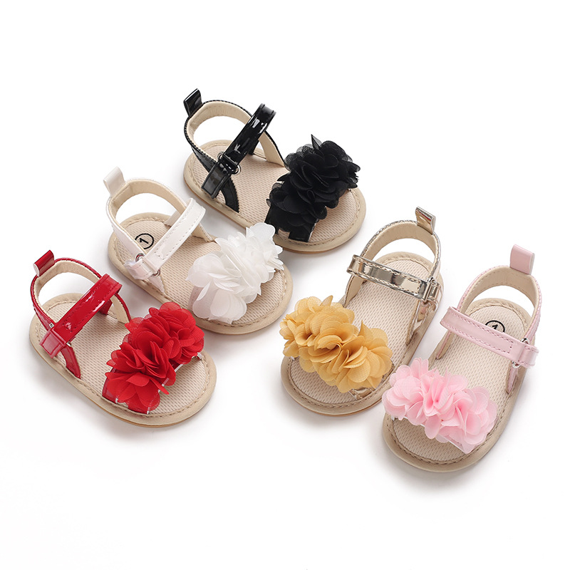 Picture of Summer flowers 0-1 year old baby girl sandals