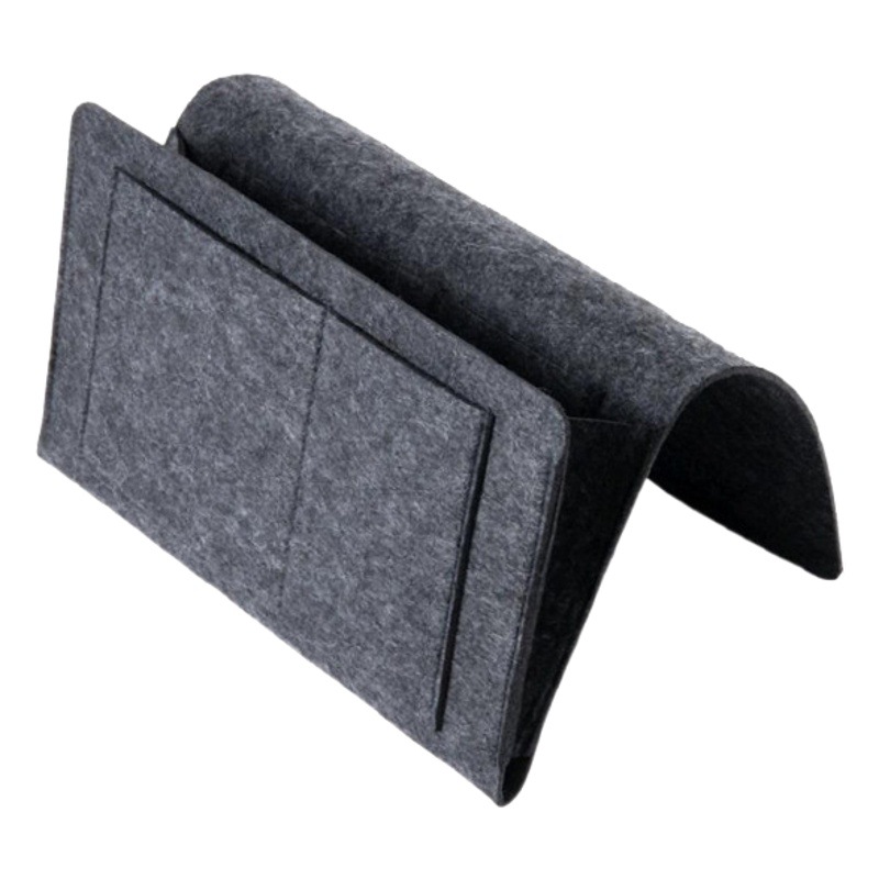 Picture of Felt Bedside Storage Bag Living Room Sofa Side Felt Bag Home Book Storage Bag Dormitory Bedside Storage Hanging Bag