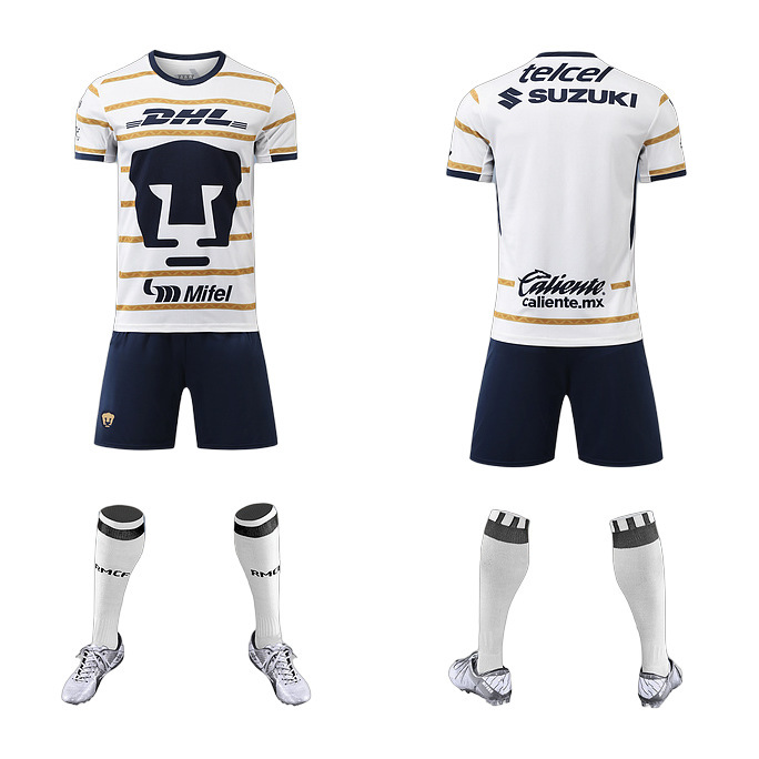 2425 Mexican League Cougar Jersey Home and Away Two Away Kidsren's Adult Team Football Uniform Set