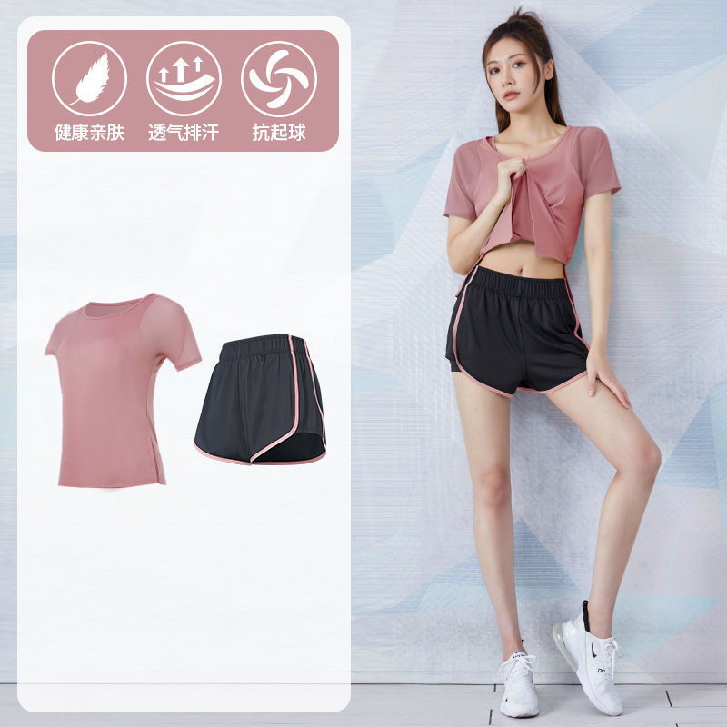 Picture of Yoga Suit Women's Summer Loose Slimming Breathable Quick-drying Clothes Fitness Running Fashion Casual Professional Sportswear