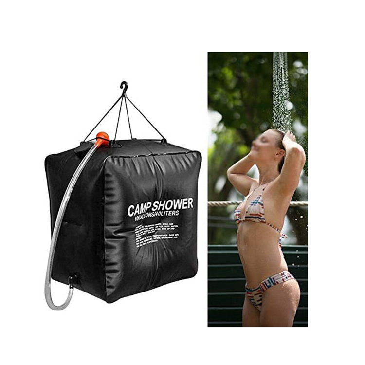 Picture of Outdoor camping shower bag bath bag solar shower water bag shower convenient foldable water storage bag 40L