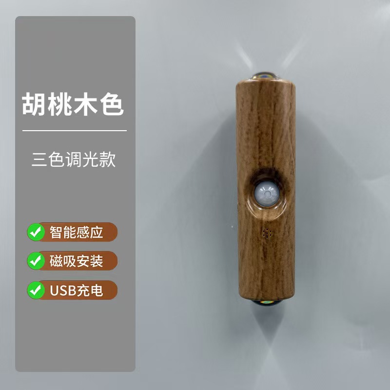Picture of Cross-border new intelligent human body induction lamp, colorful table lamp, induction wall lamp, hill night light, double cat's eye ambient light