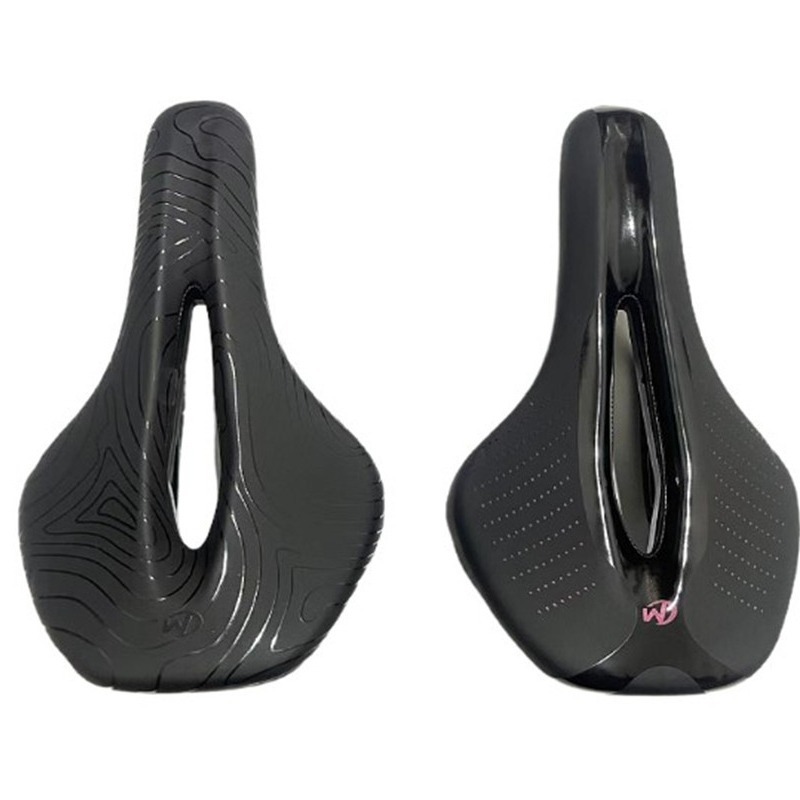 New self-propelled cushion saddle hollow PU bicycle cushion ergonomic groove design saddle riding accessories