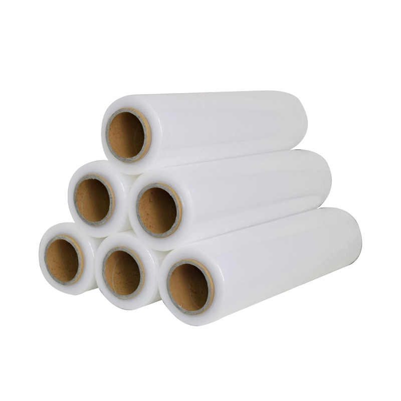 Picture of 50cm wide plastic film stretch film wrapping film large roll PE industrial cling film packaging film