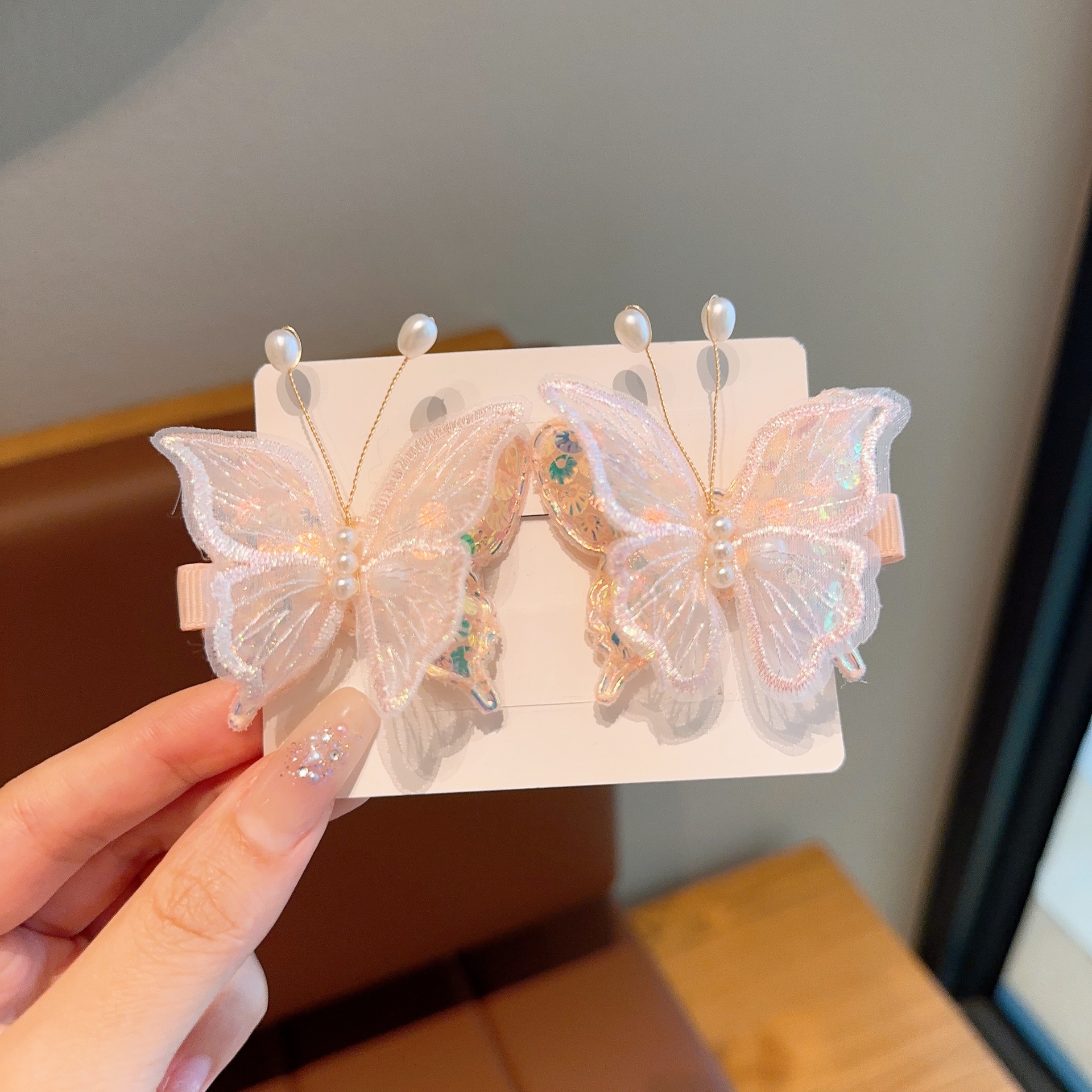 Picture of Hanfu Headwear for Girls and Children Chinese Style Walking Tassel Hairpin for Girls Super Fairy Princess Ancient Dress Flower Hairpin Headwear