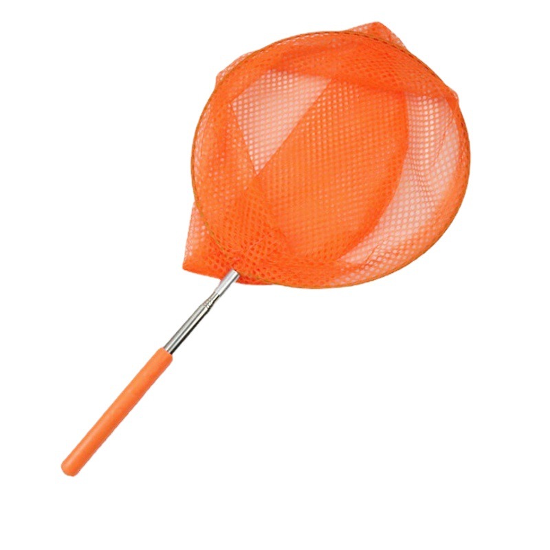 Wholesale Stainless Steel Telescopic Fish Net Metal Retractable Fishing Net Dry Outdoor Children's Fishing Net Dragonfly Butterfly Net Bag