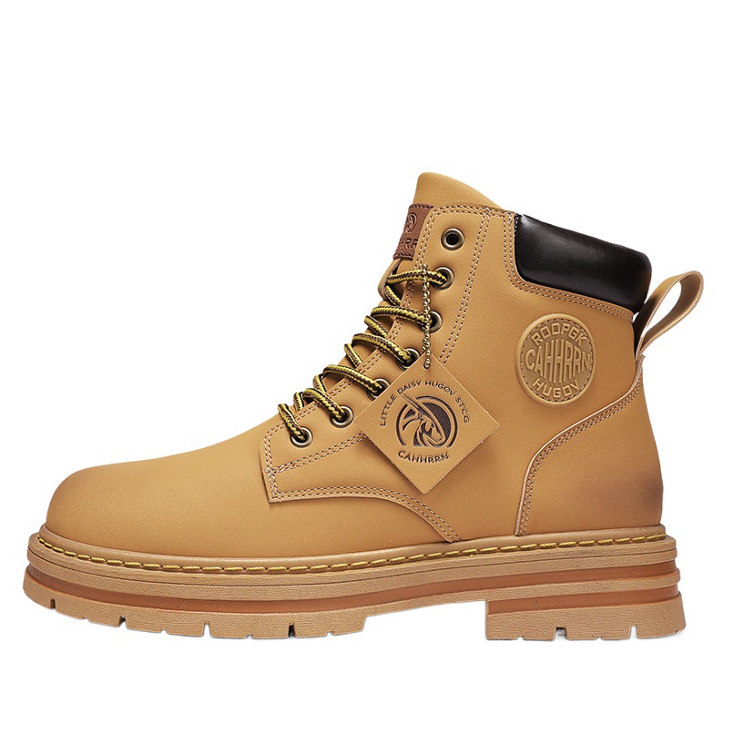 Cross-border Big-head Martin Boots Men's Autumn and Winter High-top Tooling Boots Men's Retro British Style Men's Shoes Heater Shoes