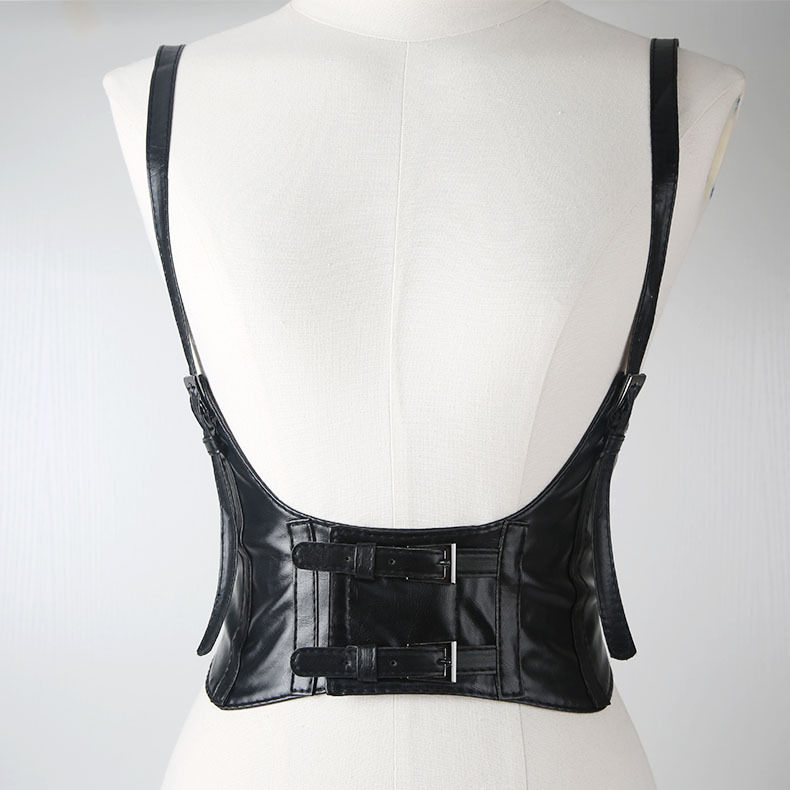 European and American Street Photography Fashion Suspender-Style Girdle Decoration Black Ins Punk Style Suspenders with Suit Belt Women's Girdle