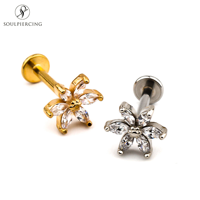 Unisex lip nails cross-border new stainless steel piercing jewelry European and American fashion sexy exquisite personality