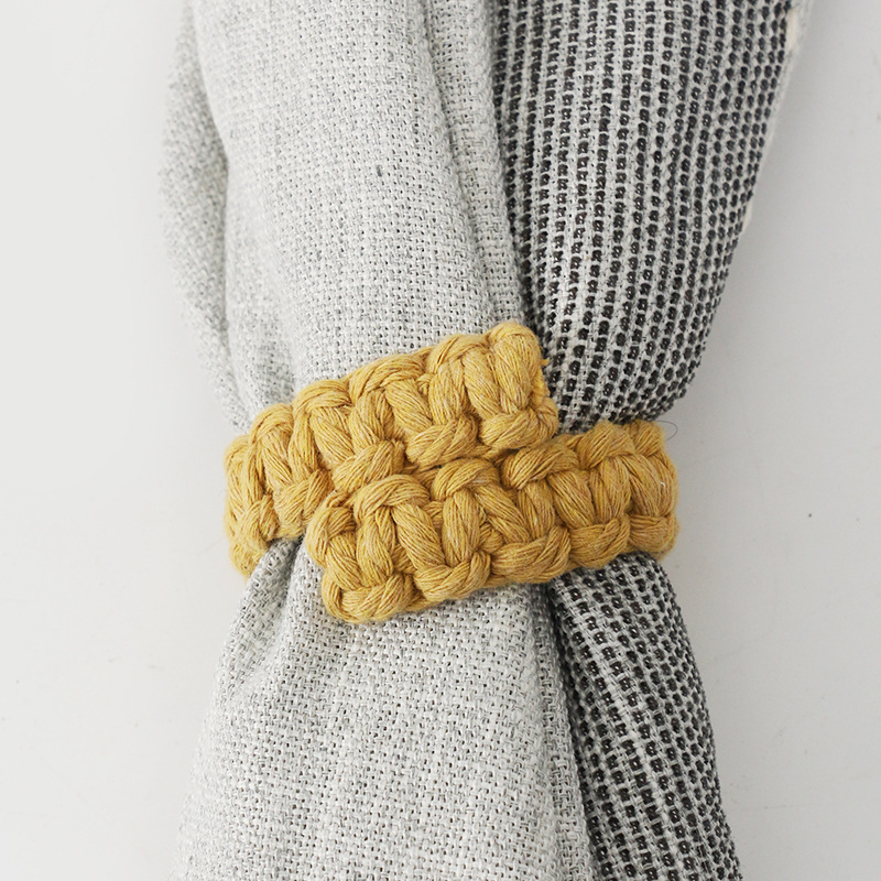 Picture of Cotton and Linen Curtain Tie Rope, Hand-Woven Cross-Border Supply of Straps, Simple and Versatile Back Tie Decorative Rope