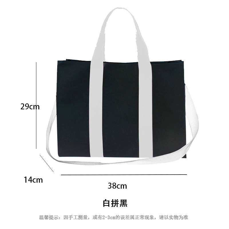 Picture of Canvas Bag Fashion Shopping Portable Cotton Bag Advertising Bag Corporate Three-Dimensional Environmentally Friendly Crossbody Printed Gift