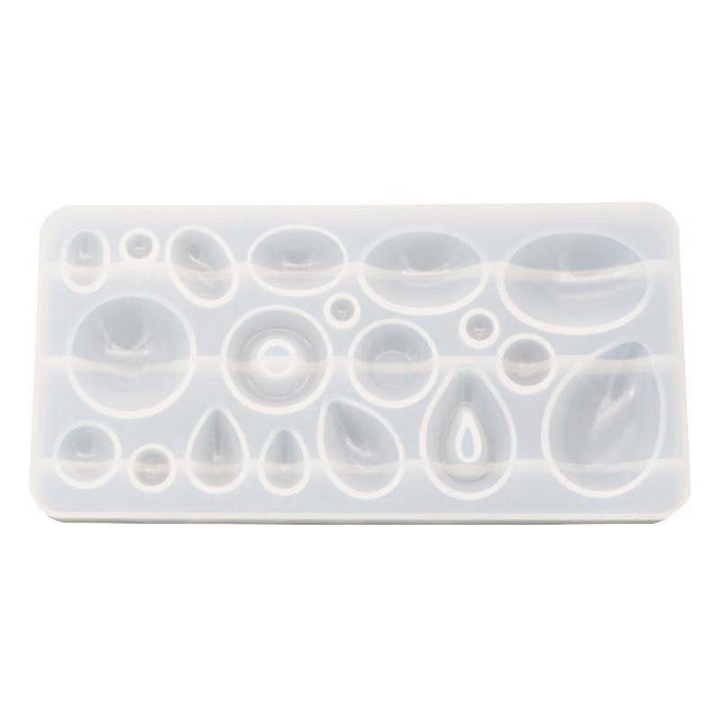 Triumphant diy crystal drop mold pendant mirror resin mold plaster necklace