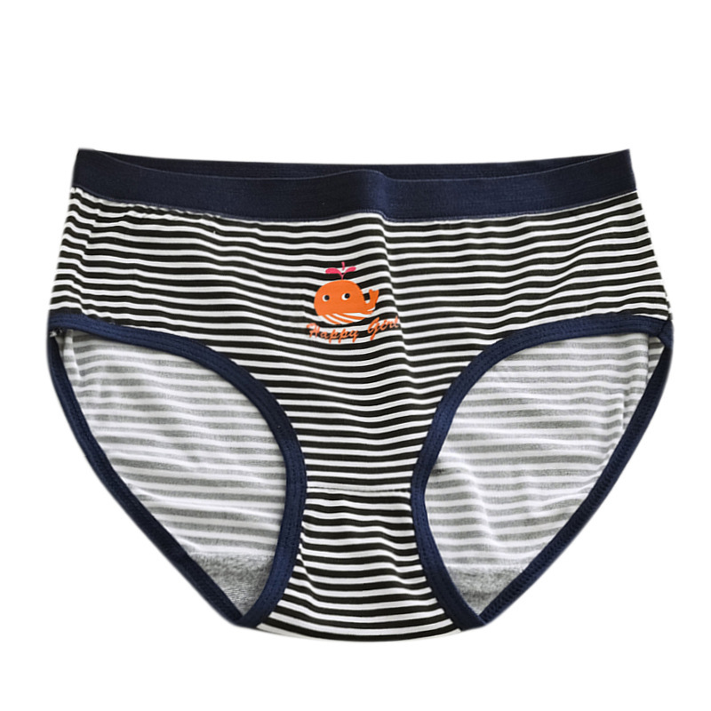 Picture of Cross-border Milk Silk Letter Mid-waist Breathable Underwear Women's Japanese-style Cute Sweet Printed Girl's Student Triangle Shorts