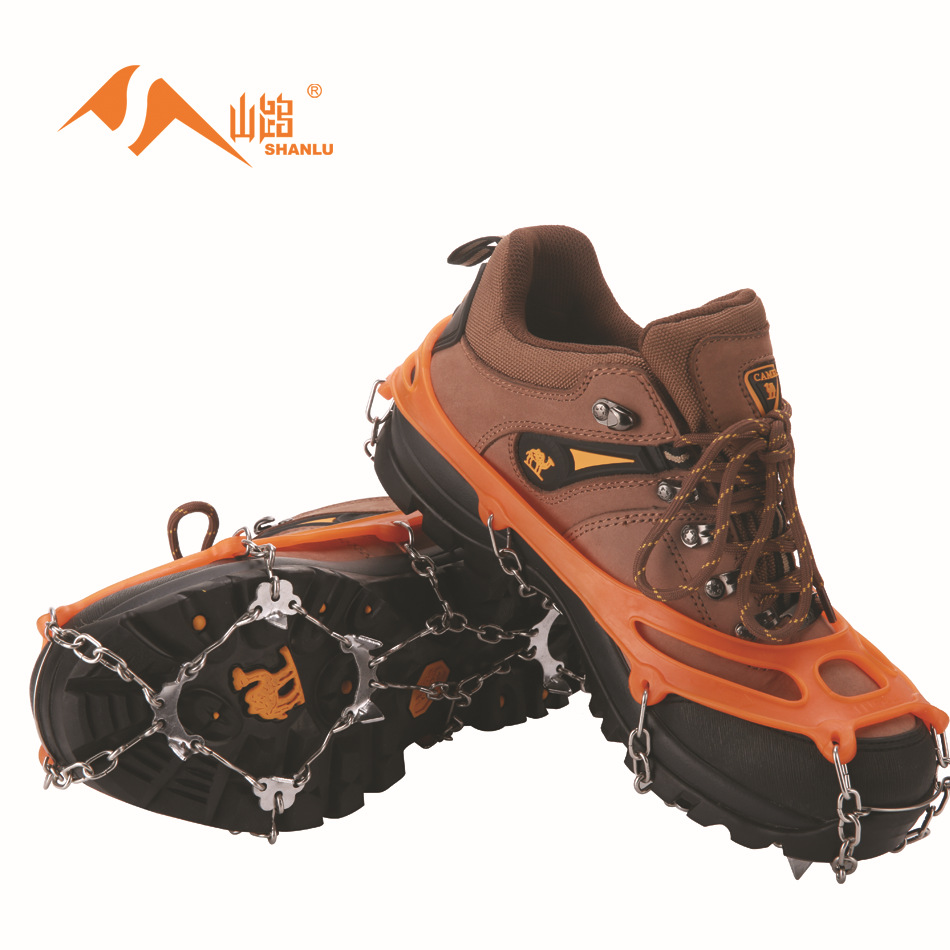 Picture of Source Factory 8-tooth Outdoor Ice and Snow Mountain Climbing Non-slip Shoe Cover Simple Anti-slip Chain Anti-slip Eight-tooth Ice Claw