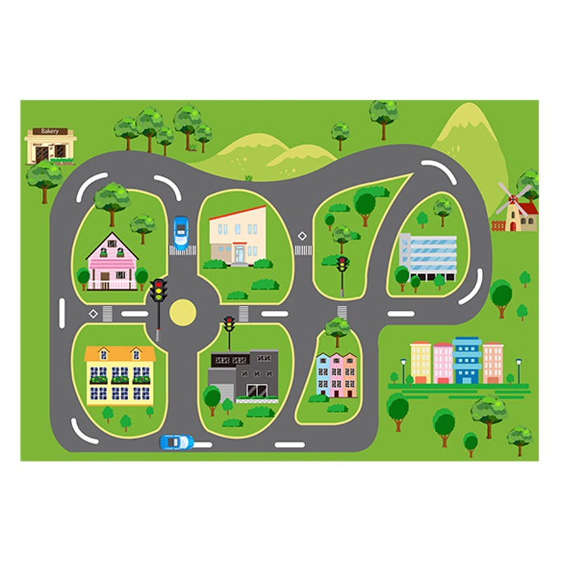 Cross-border flying chess carpet floor mat fun maze jumping House bedside blanket Amazon generation sofa blanket tea table blanket