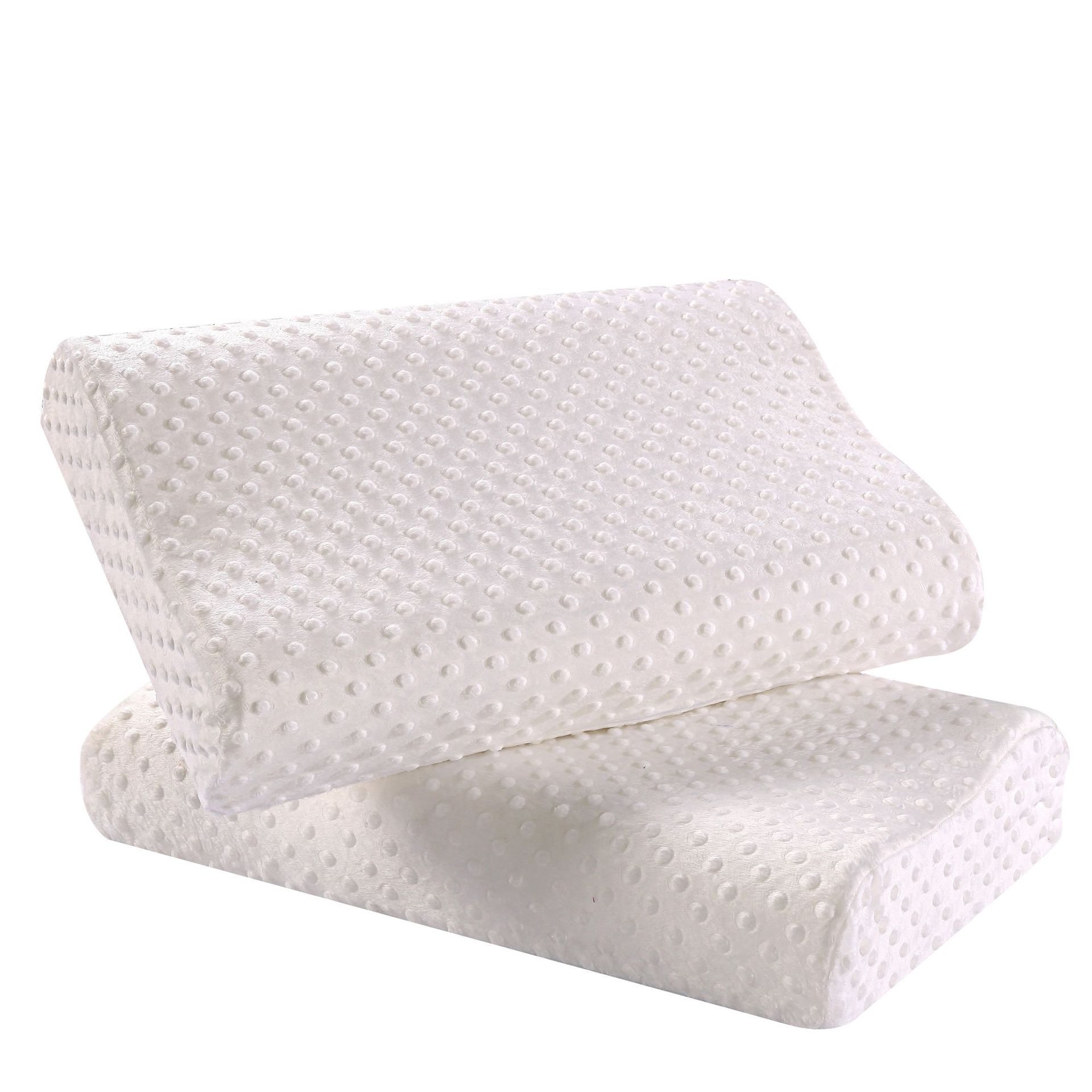 Picture of Ergonomic memory foam pillow, with dual-height design, comfortable, helps relieve cervical discomfort. It supports in-stock wholesale and small-batch customization, suitable for gifting to parents.