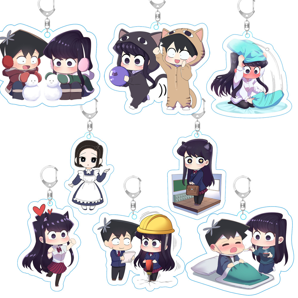 Picture of Ancient students have communication disorders animation surrounding only wild people key chain acrylic key chain hanging