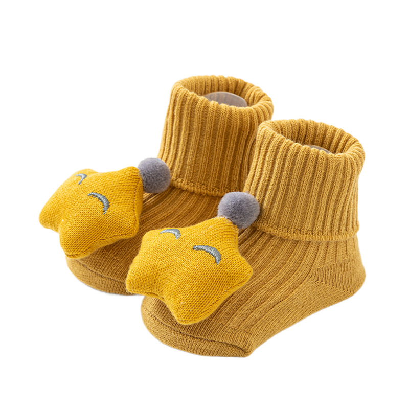 Picture of Newborn baby socks class a cotton spring and autumn non-slip boys and girls baby cartoon doll tube floor socks wholesale 1
