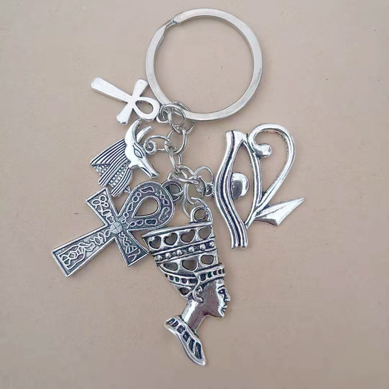 Eyes ancient Egypt Anka cross Anubis Egyptian amulet Egyptian pharaoh key chain
