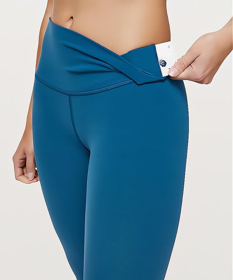 Picture of Double-sided Scrub Naked Sense No T-line Fitness Sports Pants Running Tight Pants High Waist Hip Yoga Pants for Women