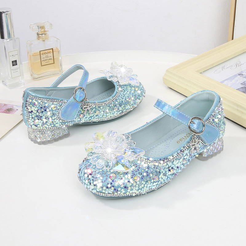 Picture of High-End Kidsren's Princess High-Heeled Leather Shoes for Kidsren and Girls, 2025 Autum New Performance Shoes for Primary and Secondary School Students
